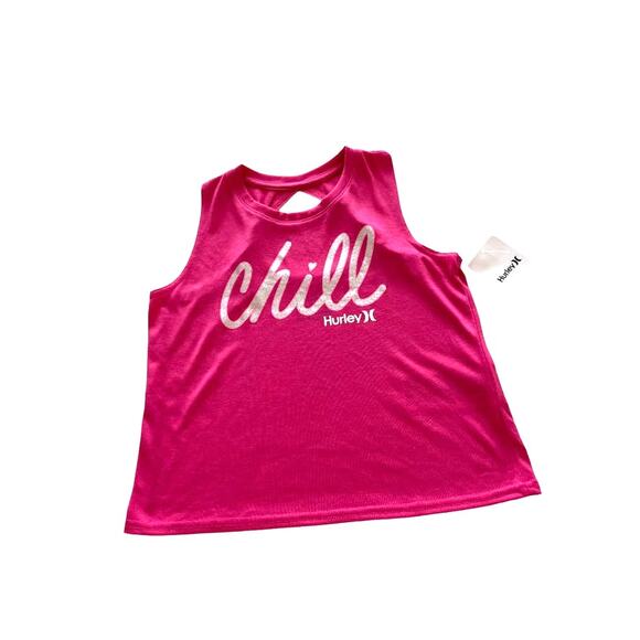 Hurley Other - Hurley Racerback‎ Top Pink Girls  L.  NWT
